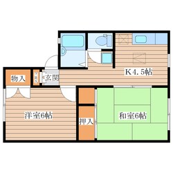 サンライズ館Ｄ棟の物件間取画像